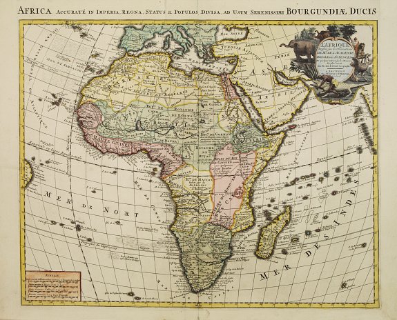 COVENS,J./ MORTIER,C., L'Afrique dressée sur les observations de M. de l'academie Royale des Sciences.., antique map, old maps