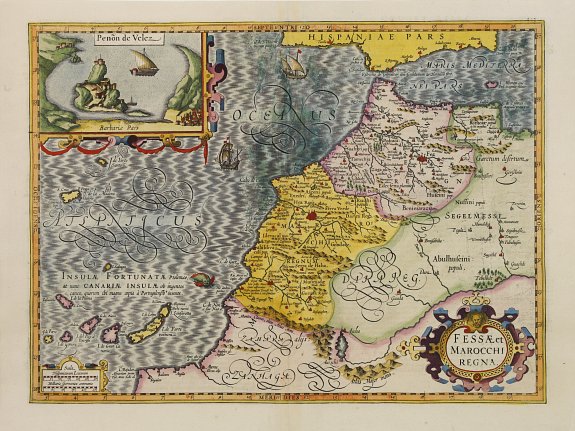 MERCATOR,G./ HONDIUS,J., Fessae et Marocchi Regna., antique map, old maps