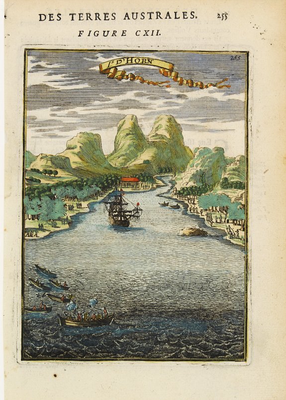 MALLET,A.M., ISLE D' HORN, antique map, old maps
