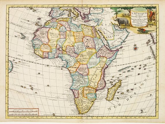 VAN DER AA,P., L'Afrique., antique map, old maps