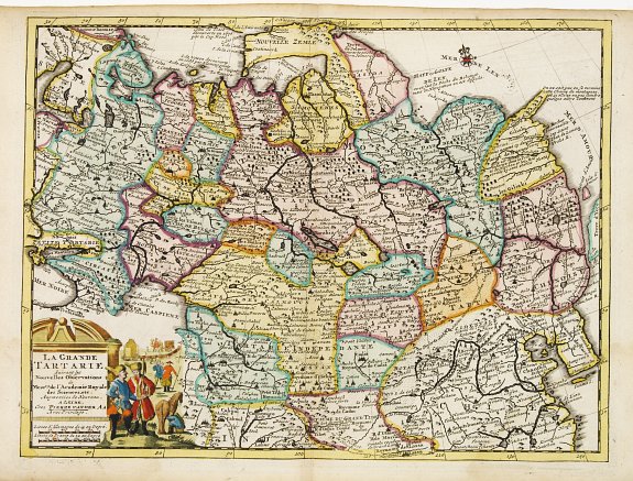 VAN DER AA,P., La grande Tartarie.., antique map, old maps