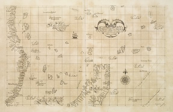 DUDLEY,R., Carta Particolare della parte Tramontana dell Isola di San Lorenzo con la costa diripetto sino à Monbazza con l'Isole è Seccagne int.. Carta XIII I., antique map, old maps