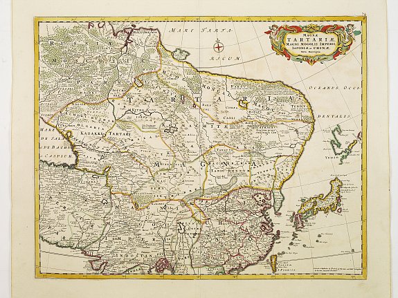 DE WIT,F., Magnae Tartariae Magni Mogolis Imperii Japoniae et Chinae., antique map, old maps