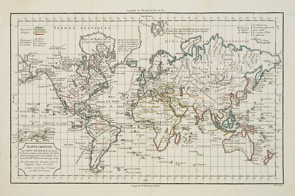 DELAMARCHE,C.F., Mappe-Monde ou Carte Generale de toutes les Parties connues.., antique map, old maps