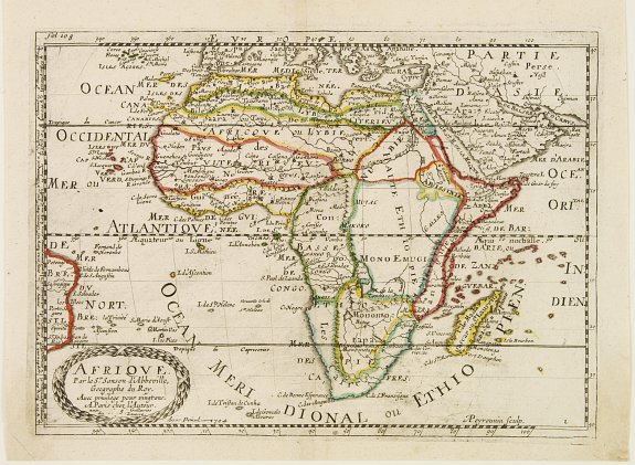 SANSON,N., Afrique., antique map, old maps