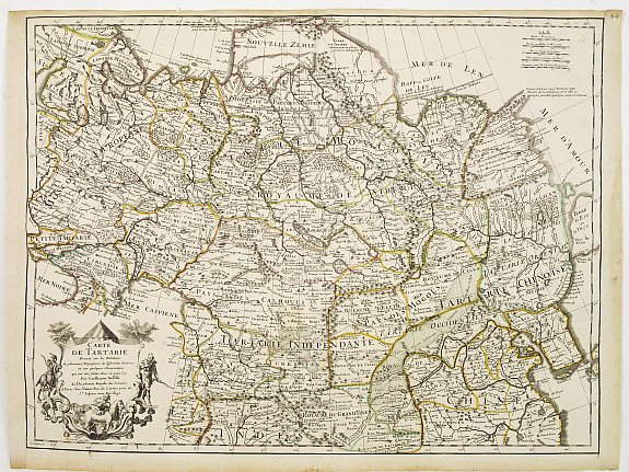 DE L'ISLE:G., Carte de Tartarie.., antique map, old maps