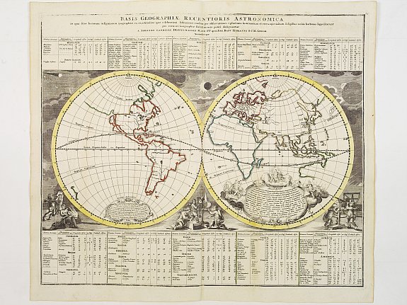 HOMANN,J.B., Basis Geographiae recentioris astronomica.., antique map, old maps