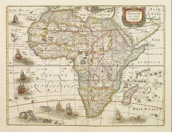 HONDIUS,H., Africae nova Tabula., antique map, old maps