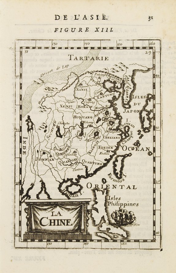 MALLET,A.M., La Chine, antique map, old maps