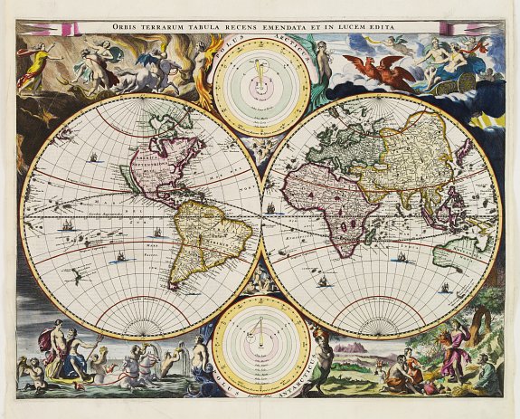 STOOPENDAAL,B., Orbis Terrarum Tabula recens emendata et in Lucem edita., antique map, old maps