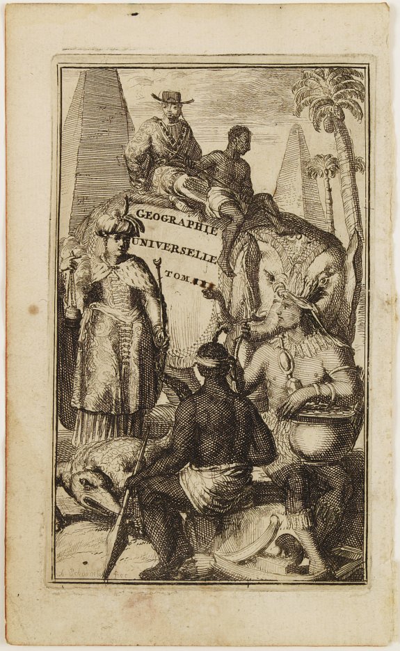 MARTINEAU DU PLESSIS., Title page: Geographie Universelle Tom. III., antique map, old maps