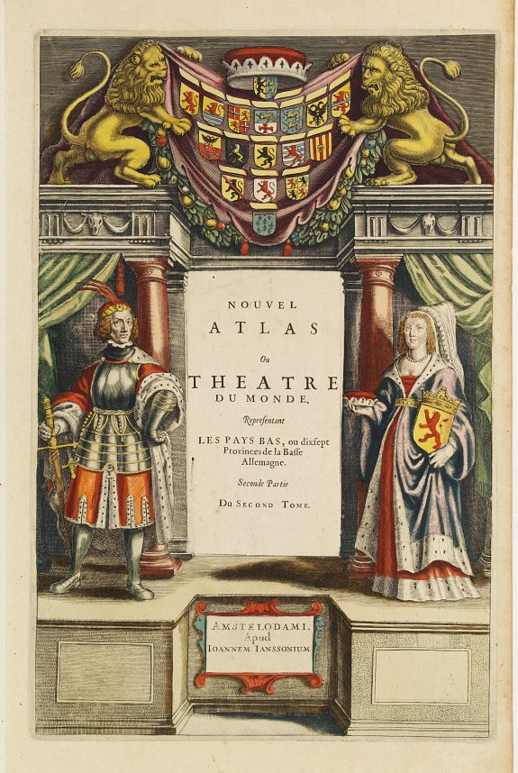 JANSSONIUS,J.,  [Title page] Nouvel Atlas Ou Theatre du Monde.., antique map, old maps
