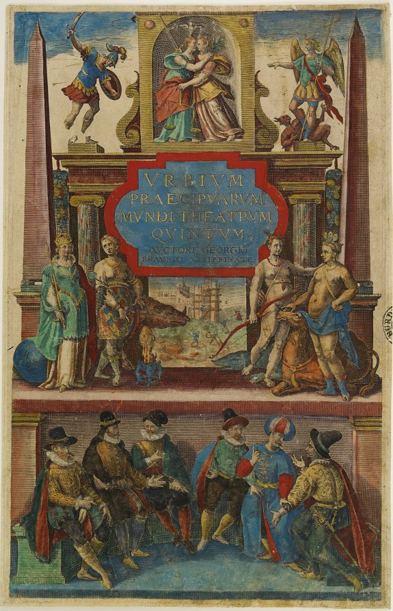 BRAUN,G. / HOGENBERG, F., (Title page) Urbium Praecipuarum Mundi Theatrum Quintum, antique map, old maps