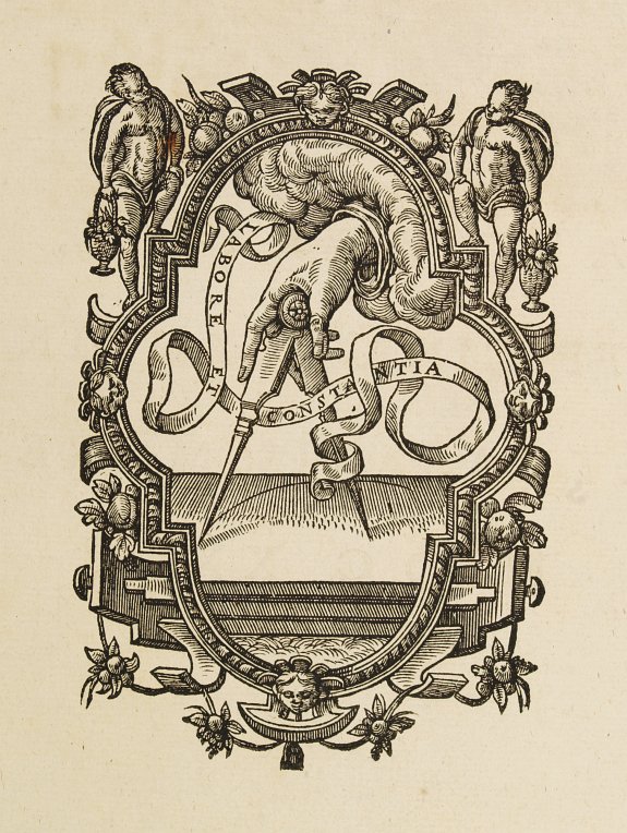 PLANTIJN, Chr., Labore et Constantia., antique map, old maps
