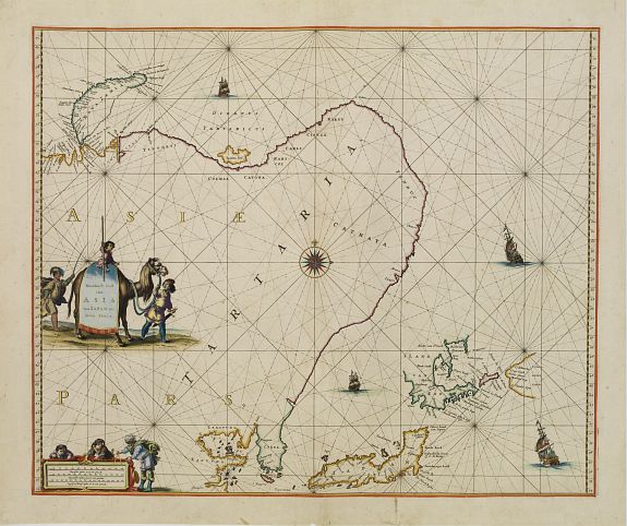 GOOS,P., Noordoost Cust van Asia van Japan tot Nova Zemla., antique map, old maps