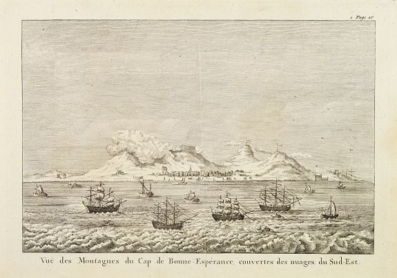 ANONYMOUS, Vue des montagnes du Cap de Bonne-Espérance. . ., antique map, old maps