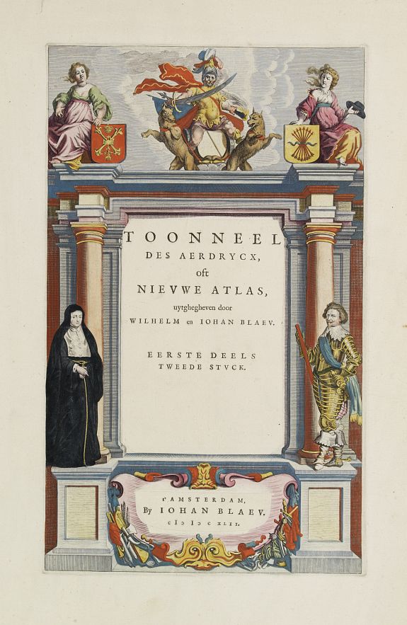 BLAEU,J., Toonneel des Aerdrycx.. [Frontispiece], antique map, old maps