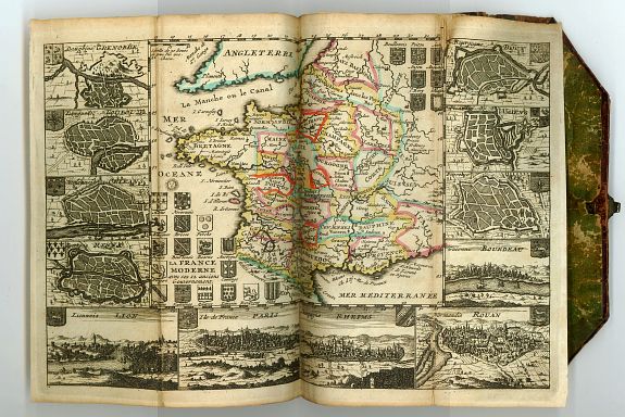 LA FEUILLE, PAUL DE (1688--1727)., LES TABLETTES GUERRIERES, OU CARTES CHOISIES POUR LA COMMODITE DES OFFICIERS., antique map, old maps