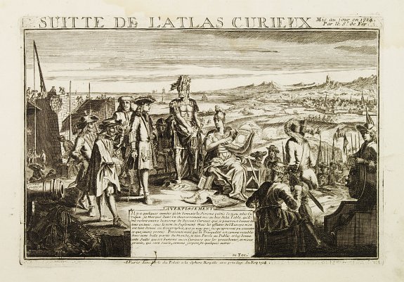 DE FER, N., Title page: Suitte de L'Atlas curieux., antique map, old maps