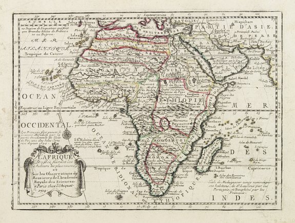 CHIQUET,J., L' Afrique Dressee suivant les Auteurs les plus nouvea.., antique map, old maps