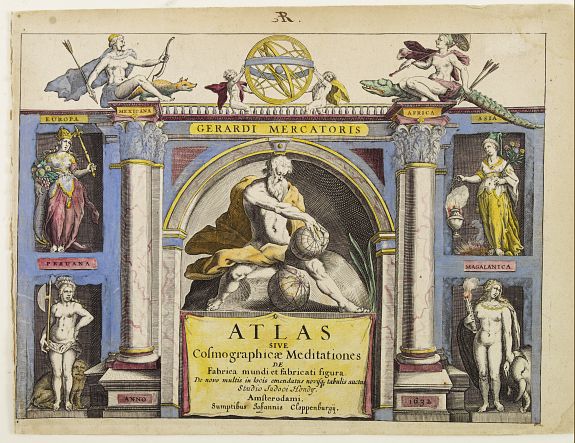 CLOPPENBURGH,J.E., [Title page] Atlas sive Cosmographicae Meditationes.., antique map, old maps