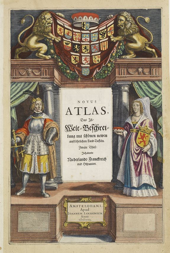 JANSSONIUS,J., Title page from , antique map, old maps