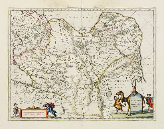 BLAEU, W., Tartaria sive Magni Chami imperium., antique map, old maps