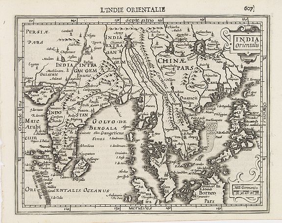 MERCATOR, G./ HONDIUS, J., Indiae Orientalis., antique map, old maps