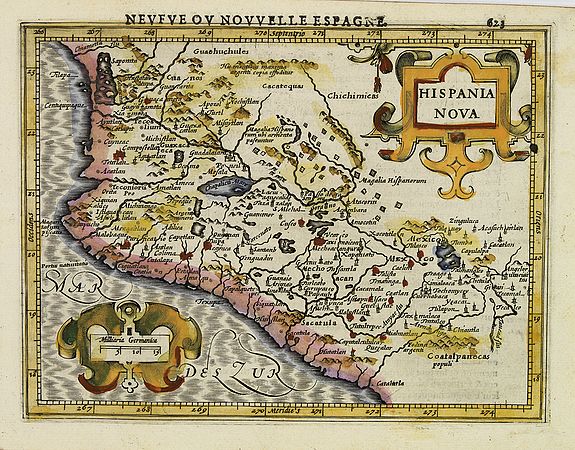 MERCATOR, G. / HONDIUS, J.,  Hispania Nova., antique map, old maps