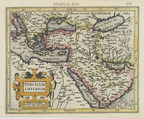 MERCATOR,G./ HONDIUS,J., Turcicum Imperium., antique map, old maps