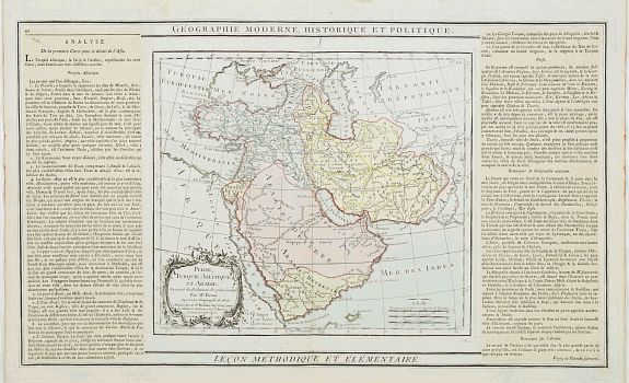 DESNOS / BRION, Perse, Turquie Asiatique et Arabie.., antique map, old maps