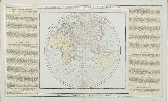 DESNOS / BRION, Hémisphère Oriental.., antique map, old maps