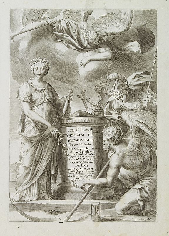 DESNOS / BRION,  [Frontispiece] Atlas G�n�ral et El�mentaire Pour l'Etude de la G�ographie et de l'Histoire moderne.., antique map, old maps