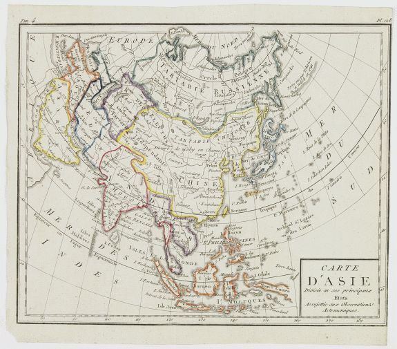 DELAPORTE,L\'Abbé., Carte d\'Asie Divisée en ses principaux Etats.., antique map, old maps