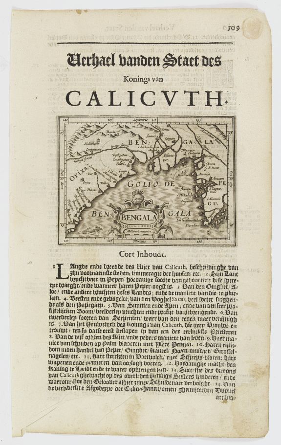 DE CLERCK, N., Bengala., antique map, old maps