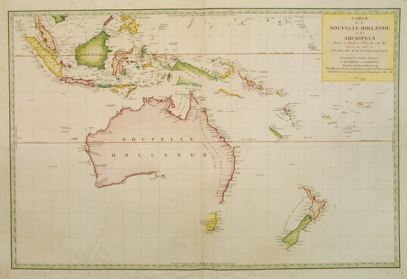 ANONYMOUS, Carte de la Nouvelle Hollande et des Archipels.., antique map, old maps
