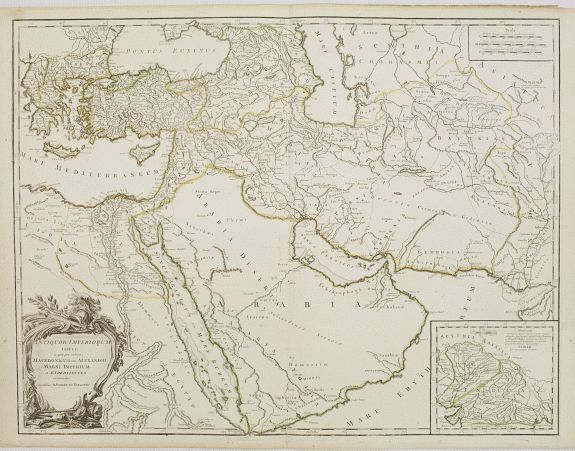 DE VAUGONDY,R., Antiquor? Imperiorum.. Marcedonium seu Alexandri.., antique map, old maps