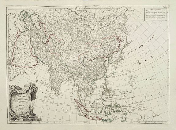 SANTINI, P. / REMONDINI, M., L\'Asie divisée en ses principaux Etats.., antique map, old maps