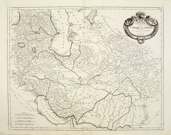 SANTINI, P. / REMONDINI, M.,  Carte de l'Empire de Perse.., antique map, old maps