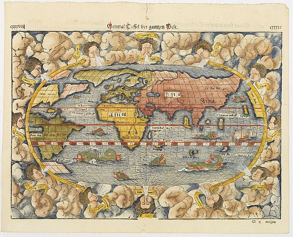 M�NSTER, S., [World map] General Taffel der gantzen Welt., antique map, old maps