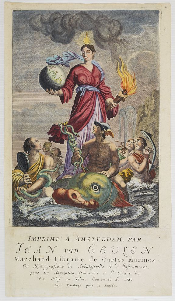 VAN KEULEN, J.,  [Title page], antique map, old maps