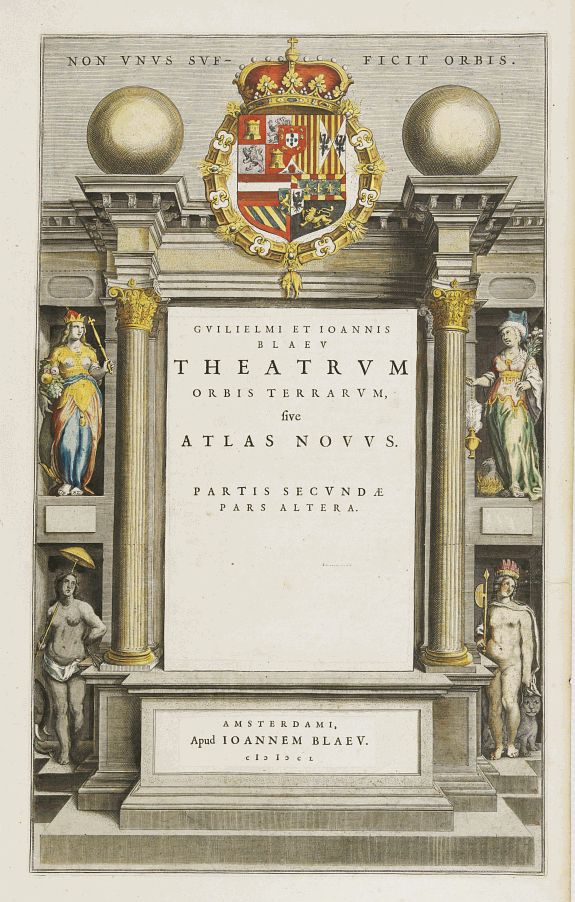 BLAEU,J., Title page from