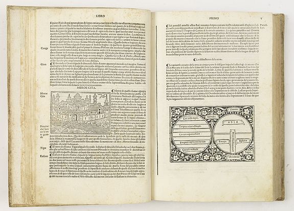 JACOBUS PHILIPPUS DE BERGAMO., Supplementum. Supplementi de la Chroniche vulgare novamante agionto & emendato al anno 1503., antique map, old maps