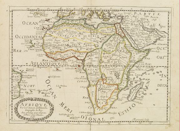 SANSON, N., Afrique. . ., antique map, old maps