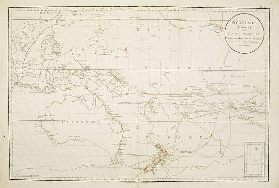 DJURBERG, D., Polynesien (Inselwelt) oder der Fünfte Welttheil Verfasst von Herrn Djurberg. . ., antique map, old maps