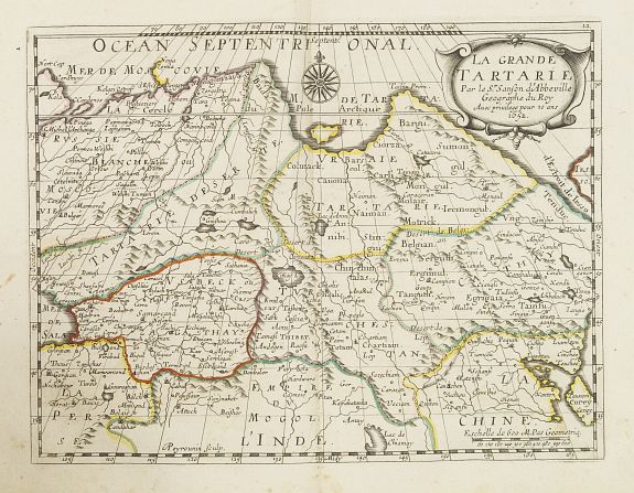 SANSON, N., La Grande Tartarie. . ., antique map, old maps