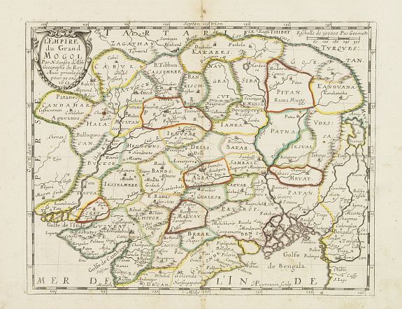 SANSON, N., L'Empire du Grand Mongol. . ., antique map, old maps