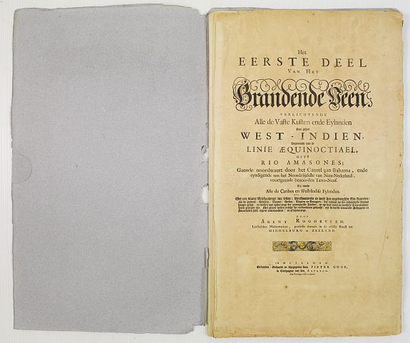 ROGGEVEEN, A., Het eerste deel van het Brandende Veen. . ., antique map, old maps