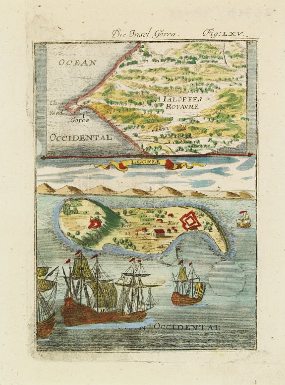 MALLET, A.M., I. Goree [Ialoffes Royaume], antique map, old maps