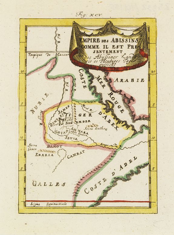 MALLET, A.M., Empire des Abissins comme il est presentement. . ., antique map, old maps